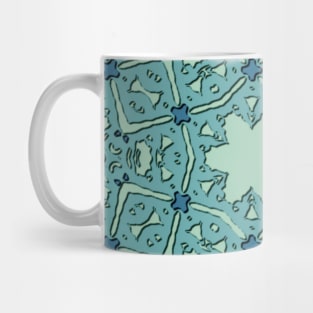 Colorama sweet green blue Abstract pattern Mug